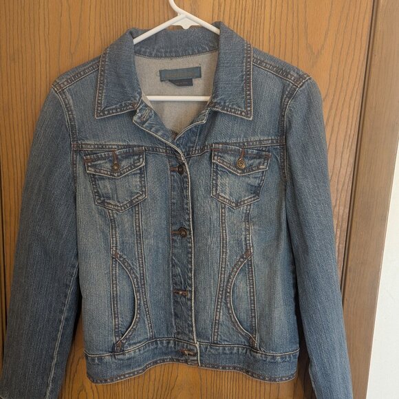 jeanstar Jackets & Blazers - JeanStar Y2K Denim Button Down Jacket Zip and Button Cuffs-PM